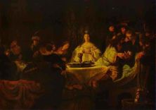 Haga click para ver la imagen ampliada samson putting forth his riddles at the wedding feast.jpg